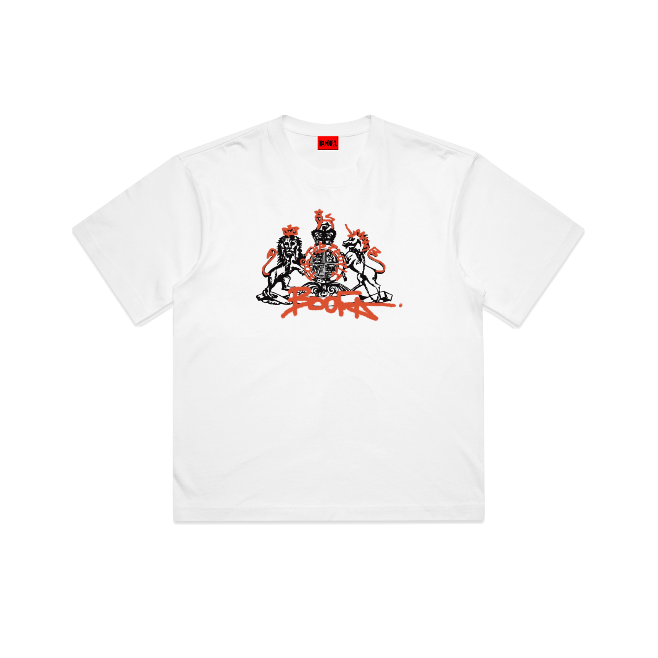 WHITE BOXY TEE