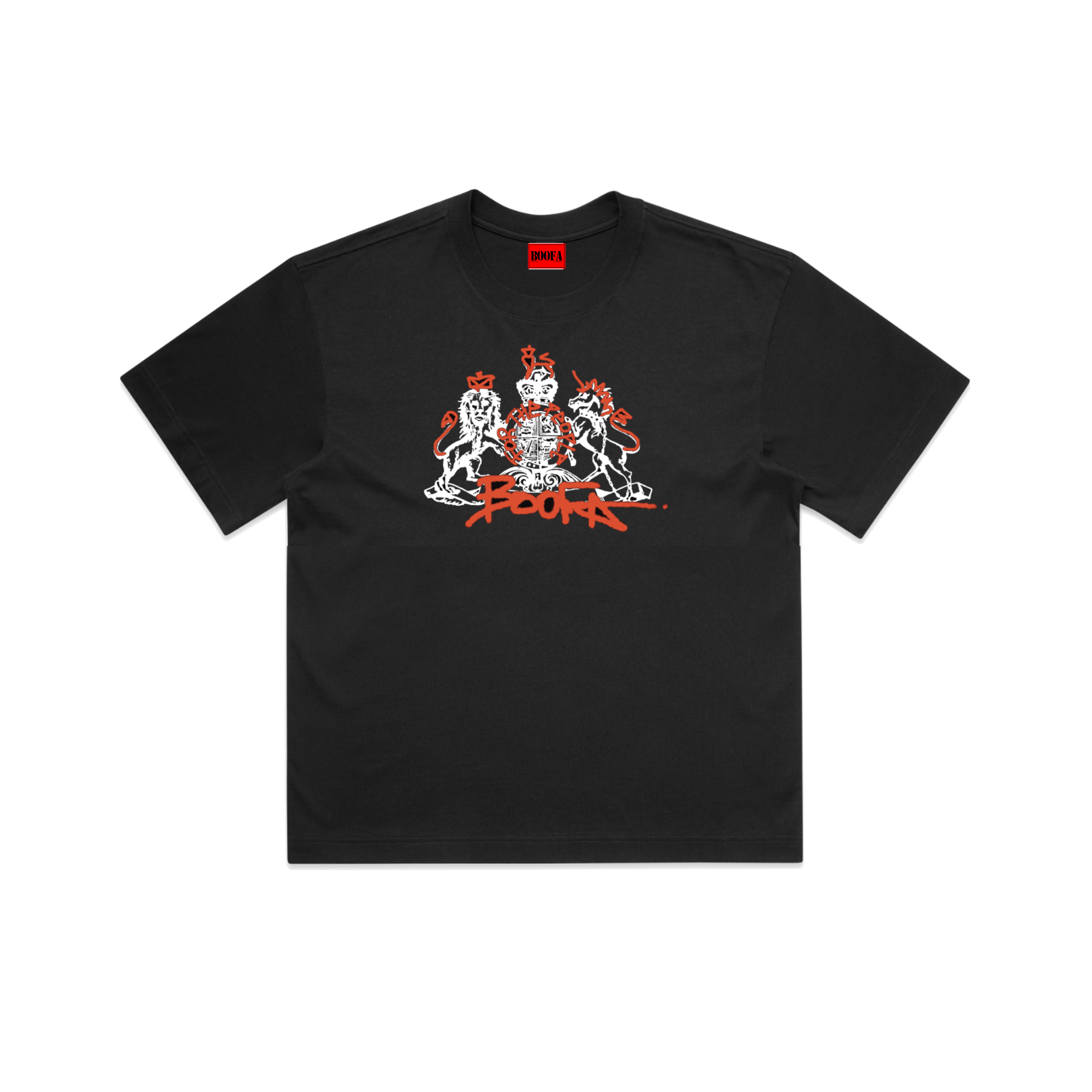 BLACK BOXY TEE
