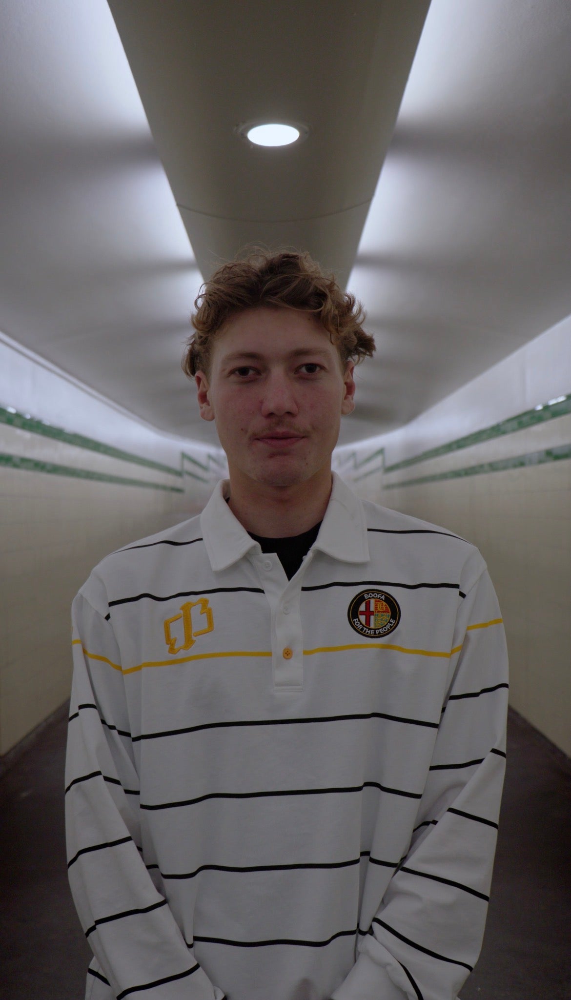 White Long-Sleeve Polo
