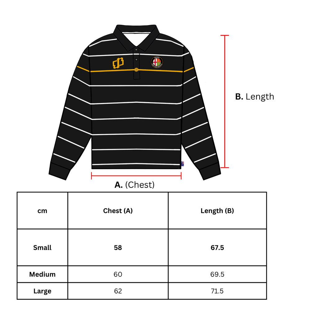 Black Long-Sleeve Polo