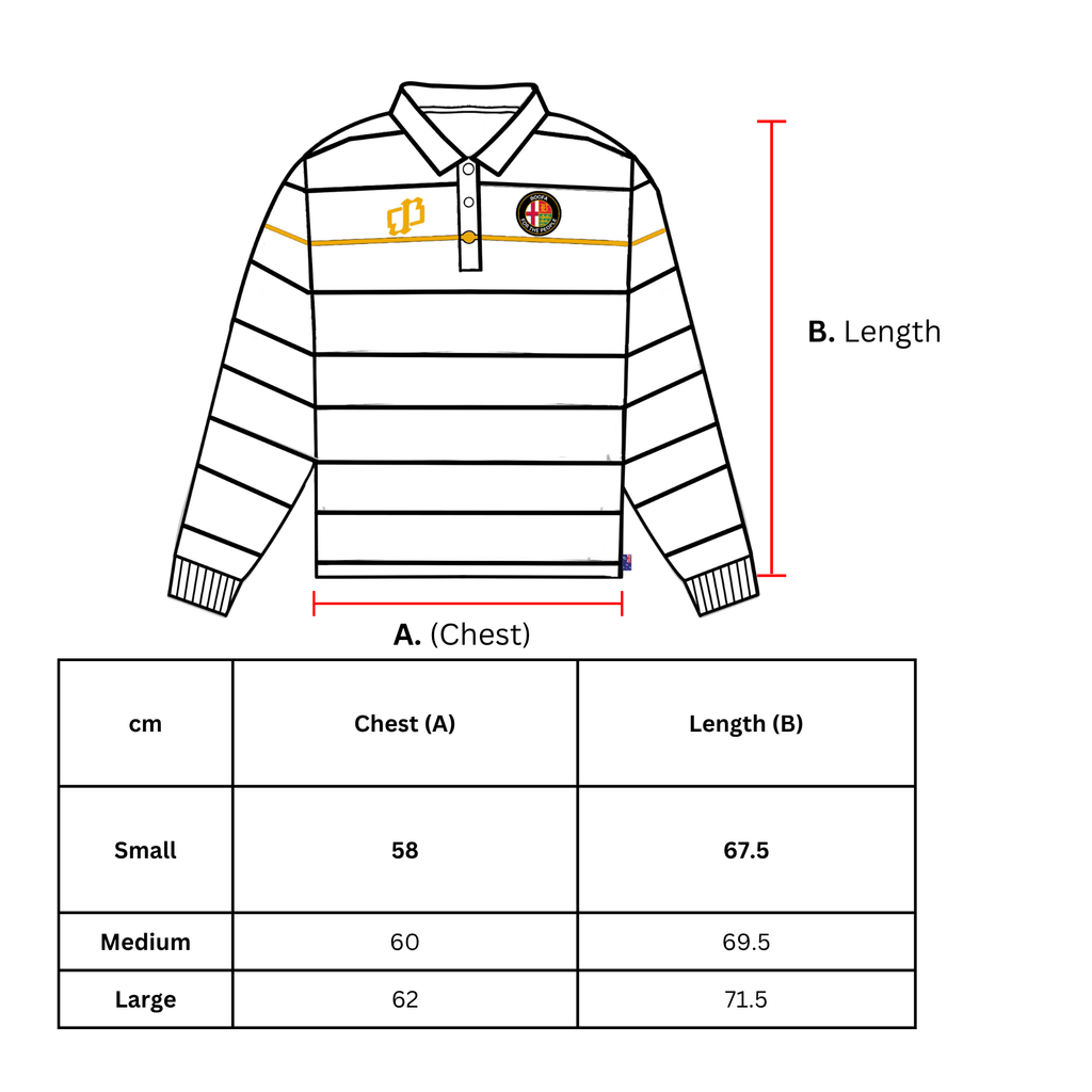 White Long-Sleeve Polo